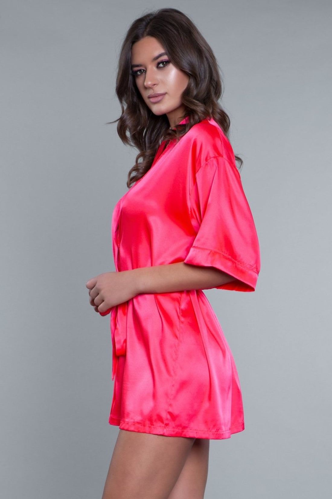 Prissy Princess Short Satin Robe