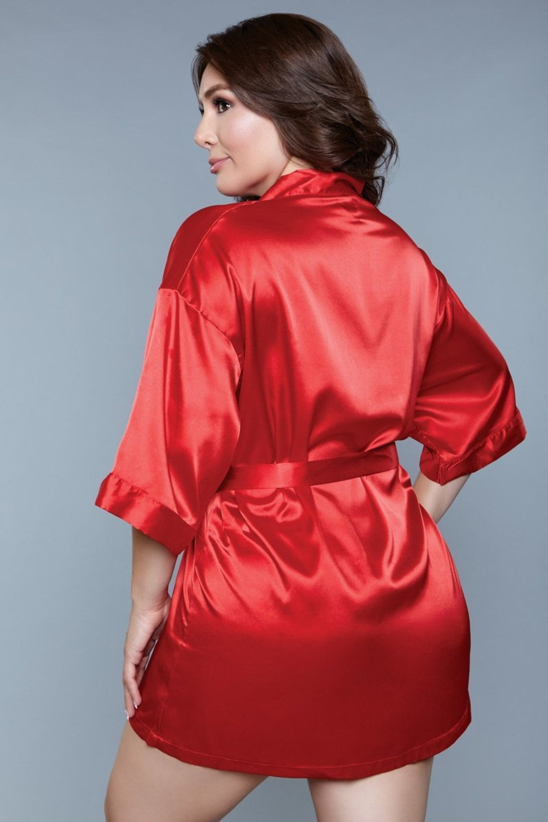 Prissy Princess Short Satin Robe