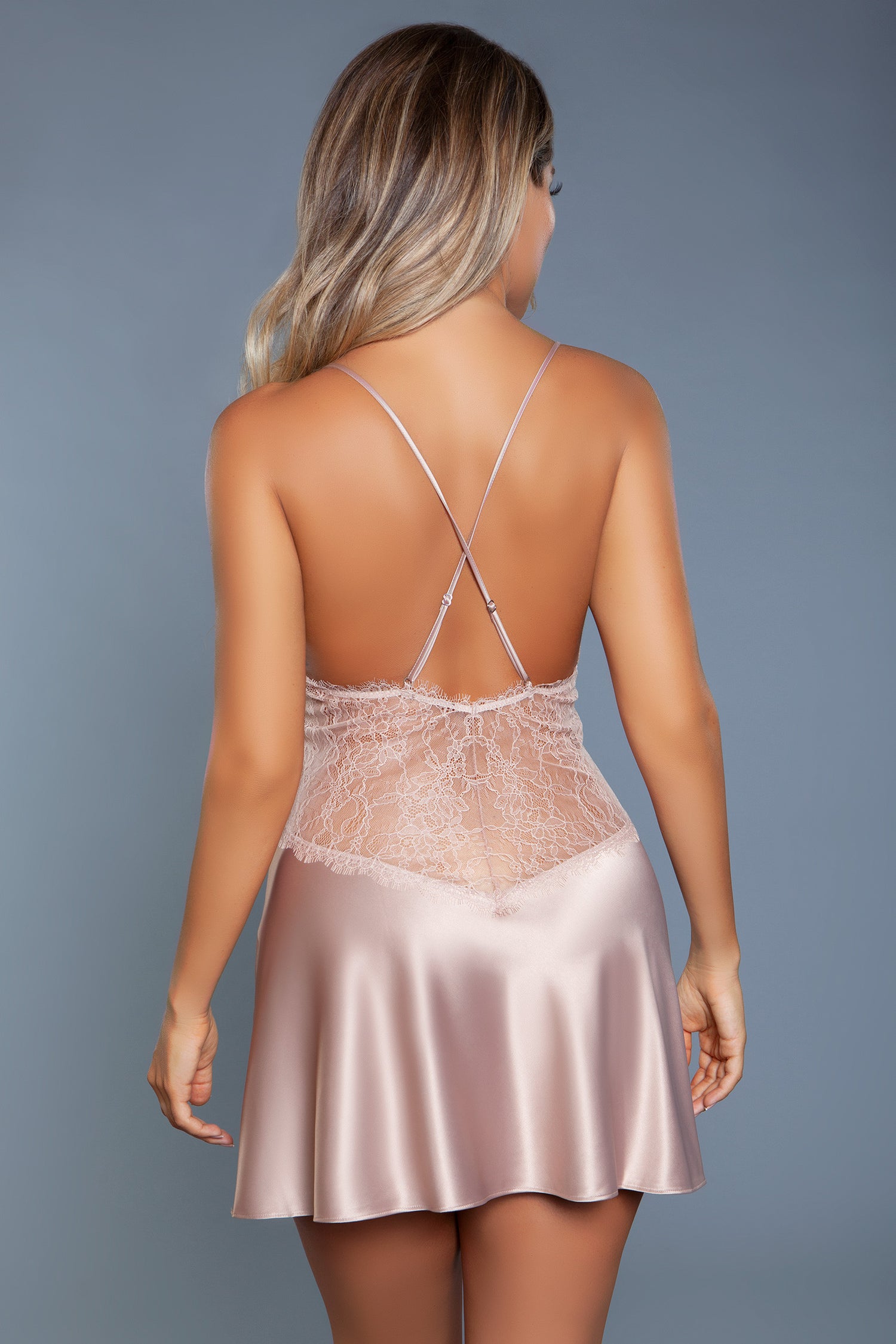 Next To You Lace And Satin Slip