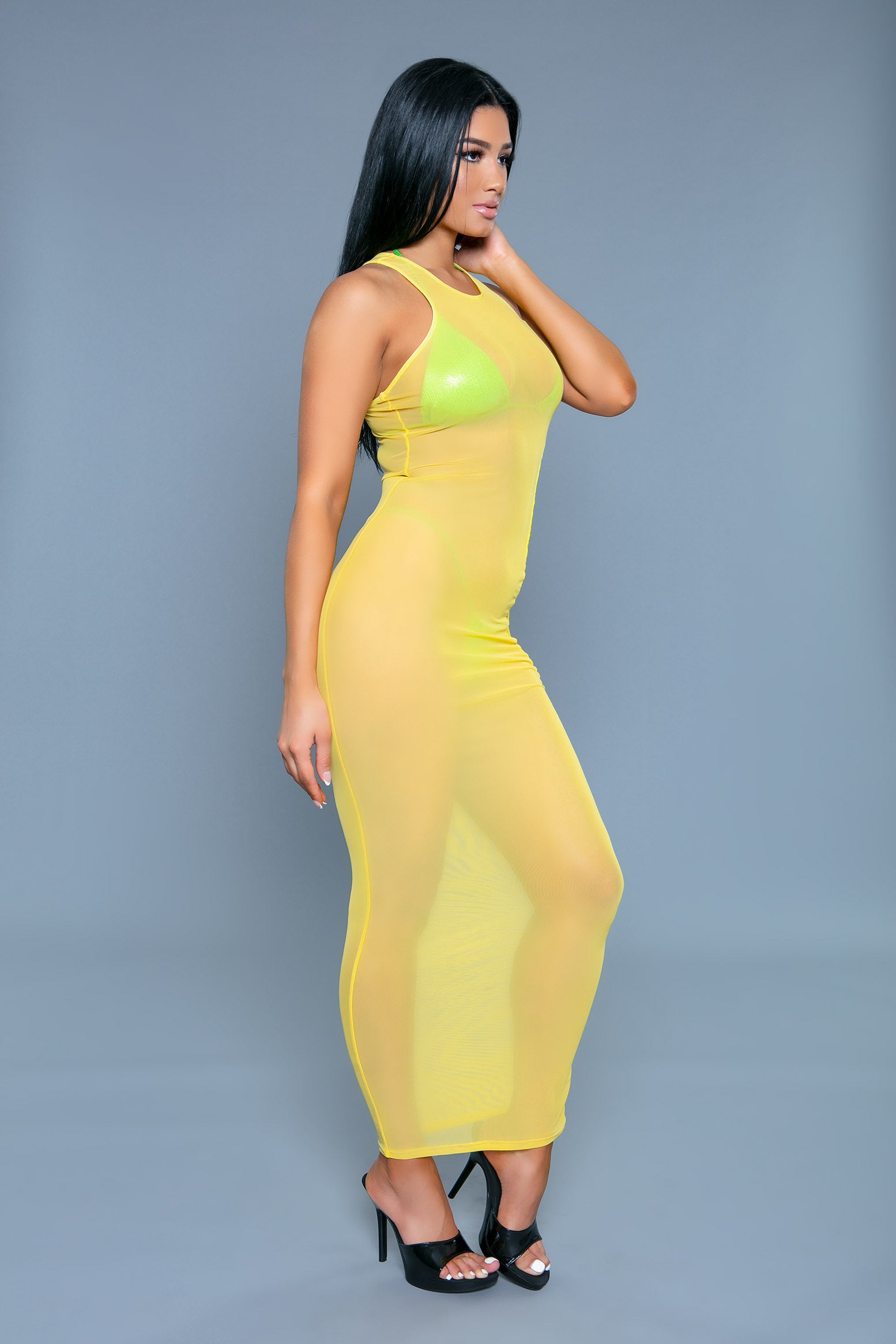 Margarita Cover Up Mesh Midi Dress