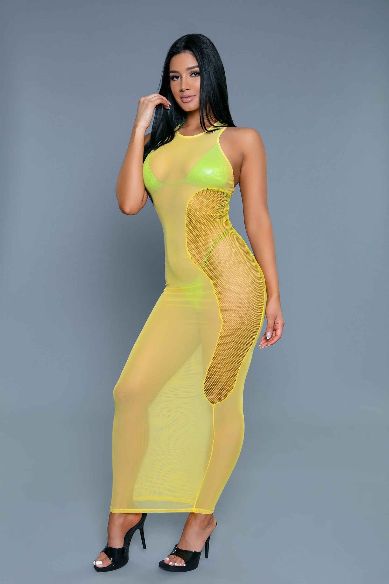 Margarita Cover Up Mesh Midi Dress