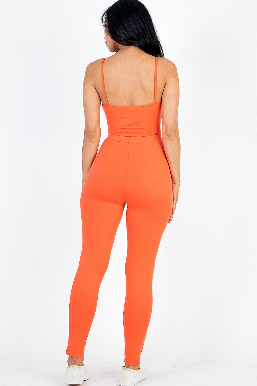 Casual Luxe Tie Front Cut Out Jumpsuit