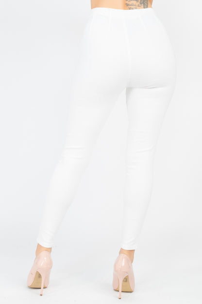 By All Means High Waist Zip Front Skinny Jeans