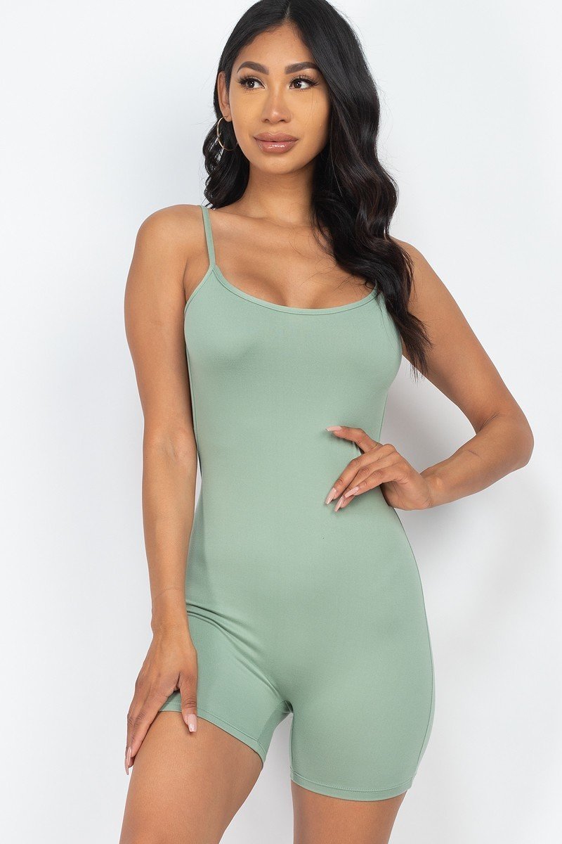 Chill Vibes Only Low Back Lounge Cami Romper