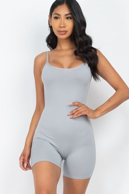 Chill Vibes Only Low Back Lounge Cami Romper