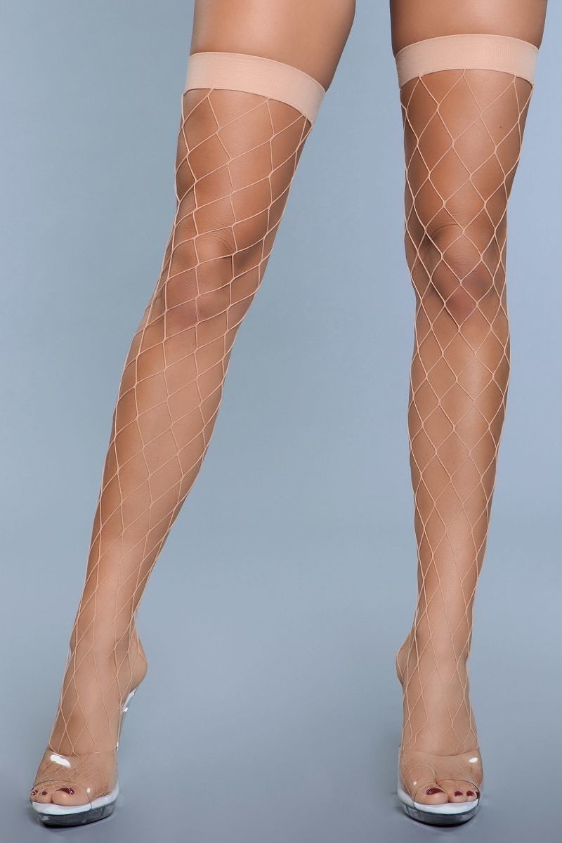 Spandex Wide Fishnet Stockings