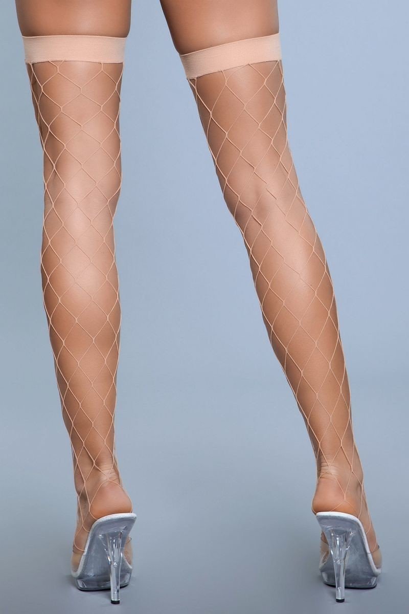 Spandex Wide Fishnet Stockings
