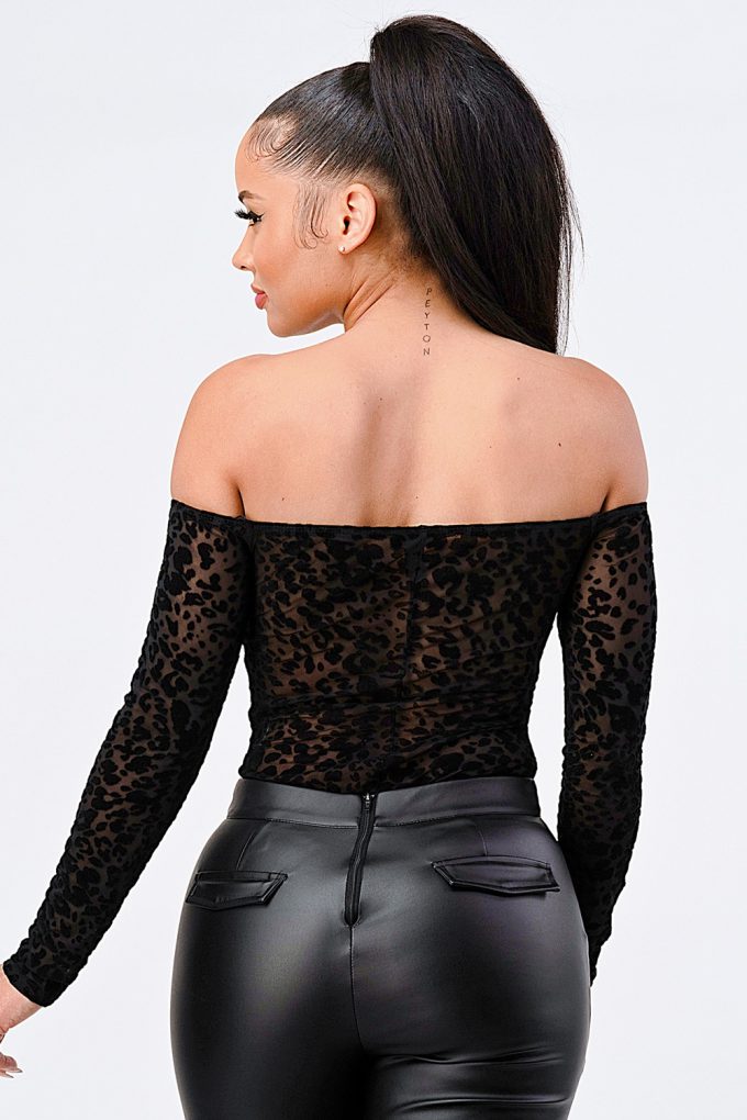 Vanity Sweetheart Neckline Off Shoulder Bodysuit