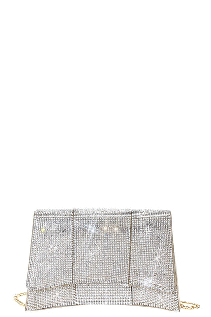 Chic And Shimmer Hourglass Wallet On Chain Bag