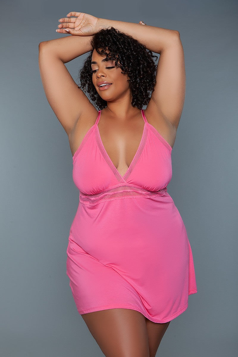 Hold Me Closer Plus Size Sheer Cami Babydoll