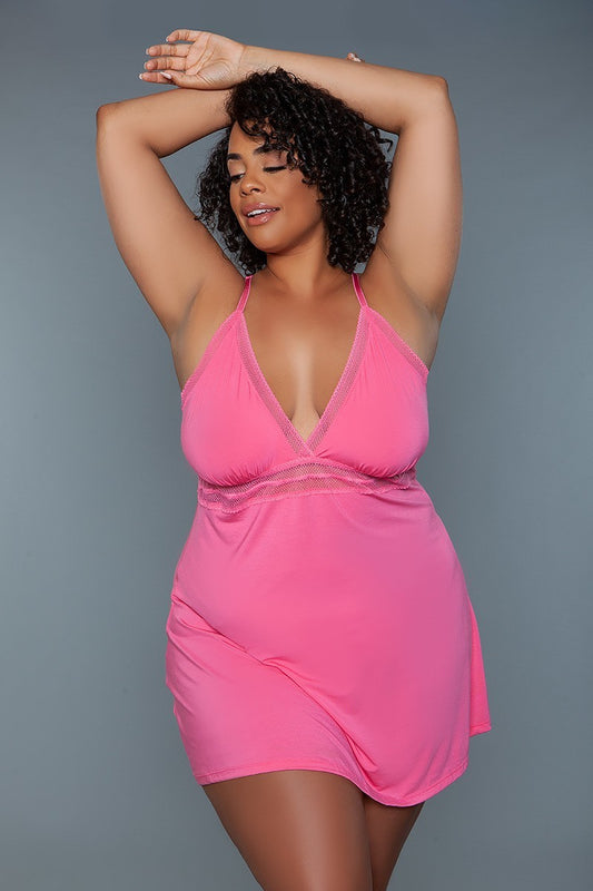 Hold Me Closer Plus Size Sheer Cami Babydoll