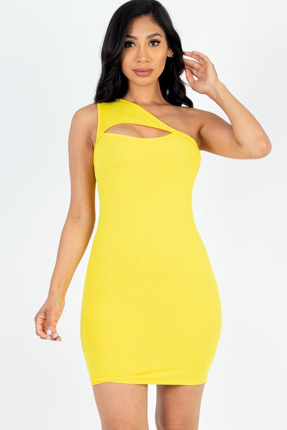 Summer Fling One Shoulder Cutout Mini Dress