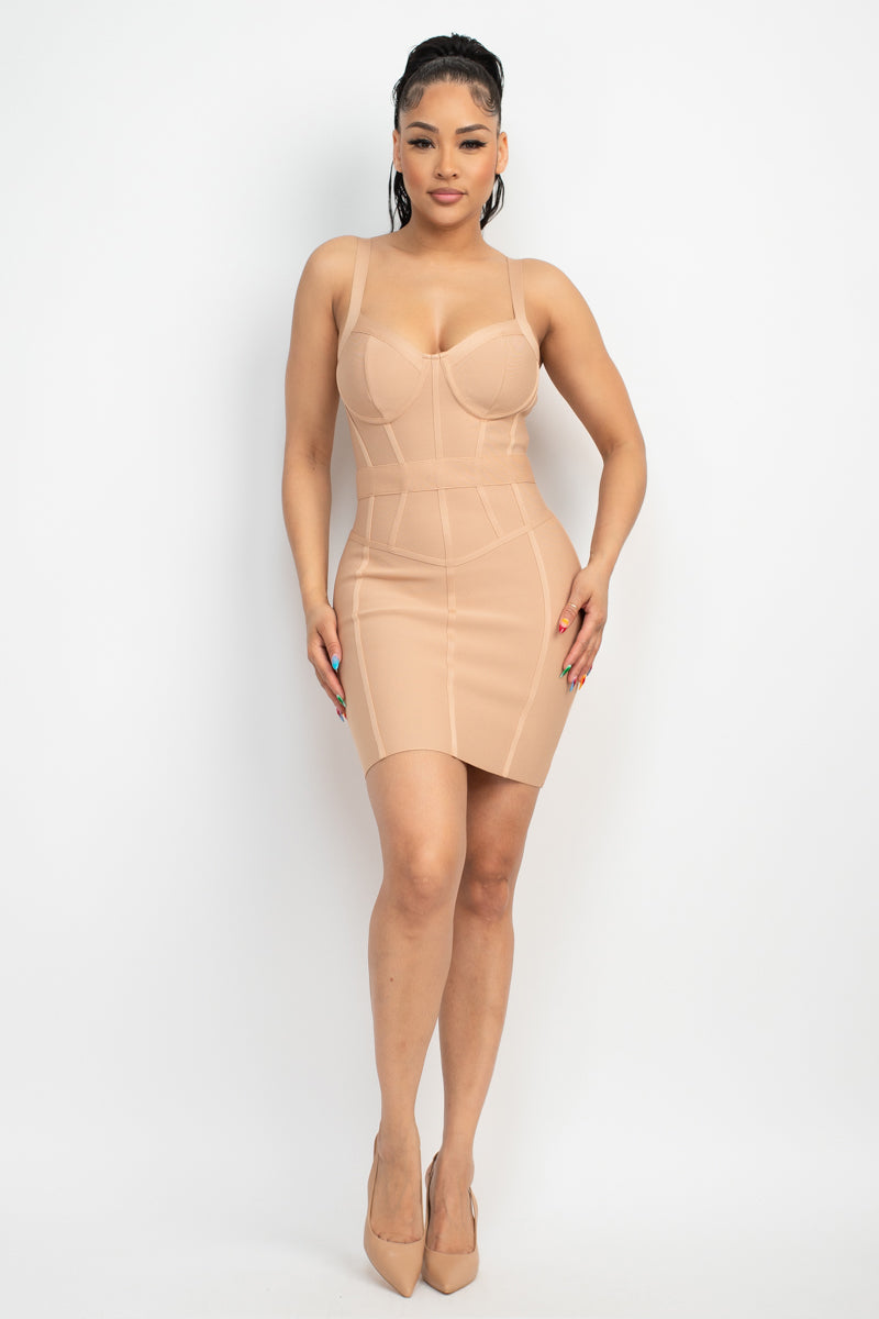 Dinner For Two Bandage Bodycon Dress