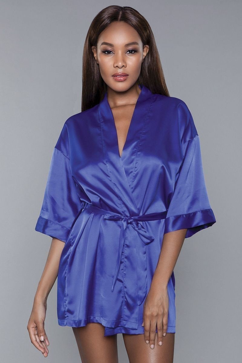 Prissy Princess Short Satin Robe