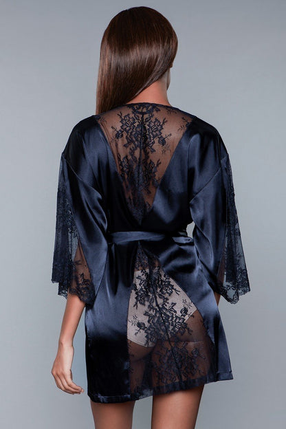 Take A Peek Satin Robe - ShopRbls