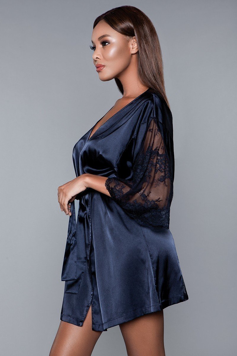 Take A Peek Satin Robe - ShopRbls