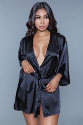 On Your Mind Satin Robe - ShopRbls