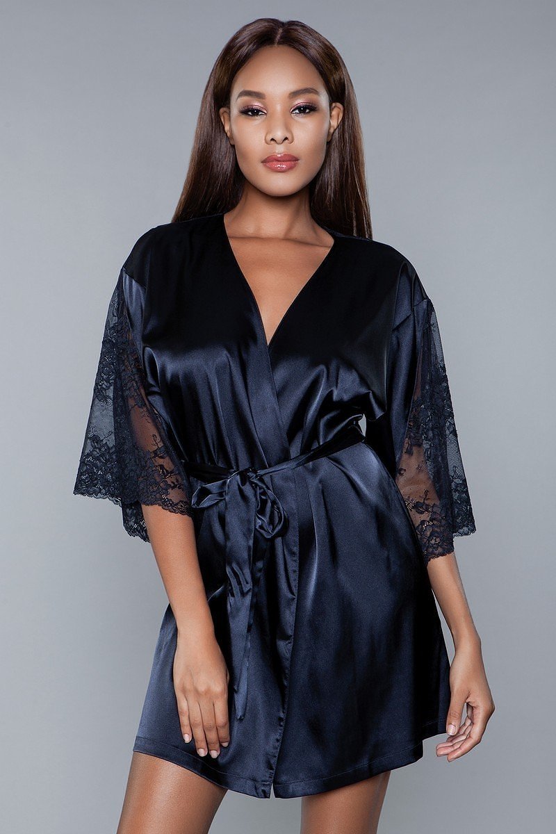 Take A Peek Satin Robe - ShopRbls